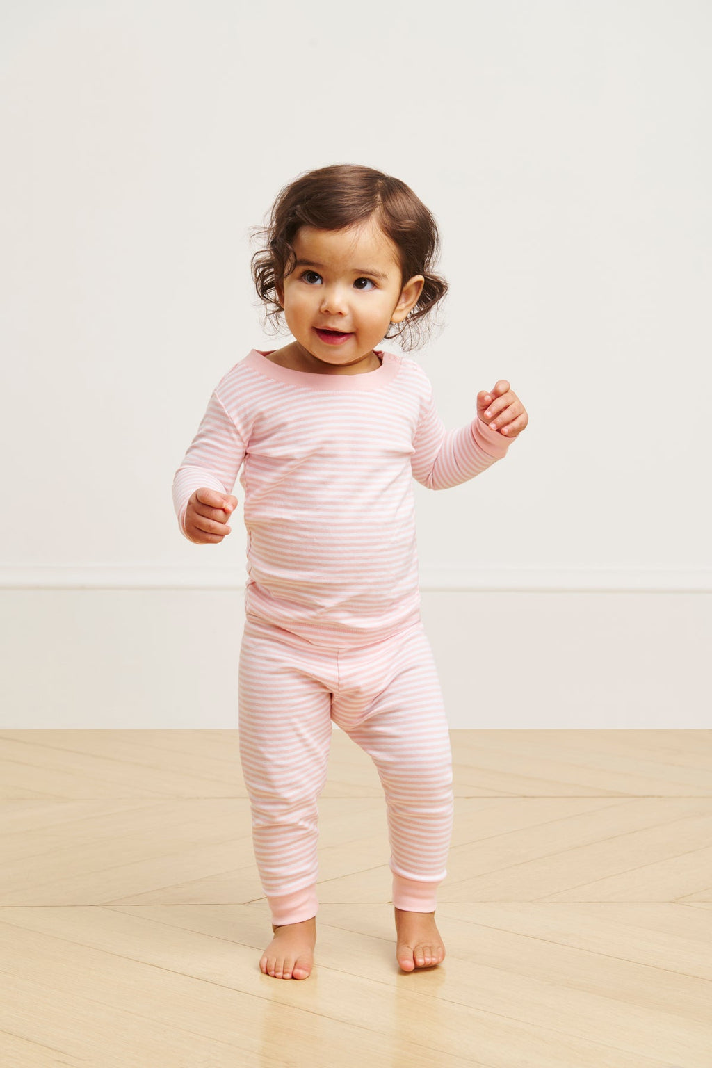 Baby Long-Long Set in English Rose Stripe - Main Image 2
