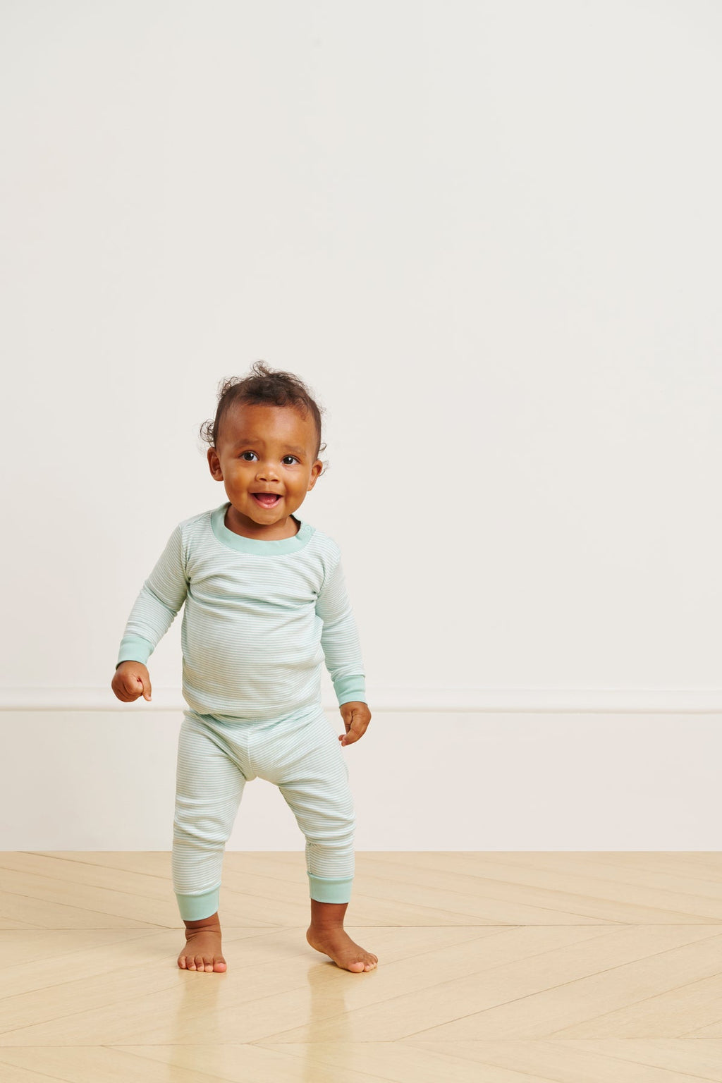 Baby Long-Long Set in Parisian Green - Main Image 2