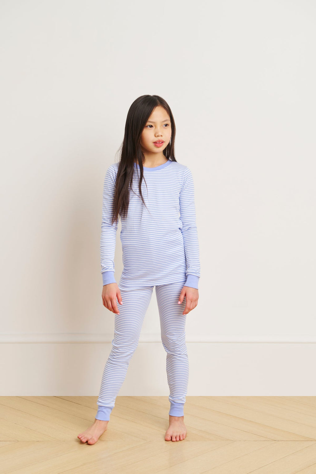 Kids Long-Long Set in Hydrangea - Main Image 2