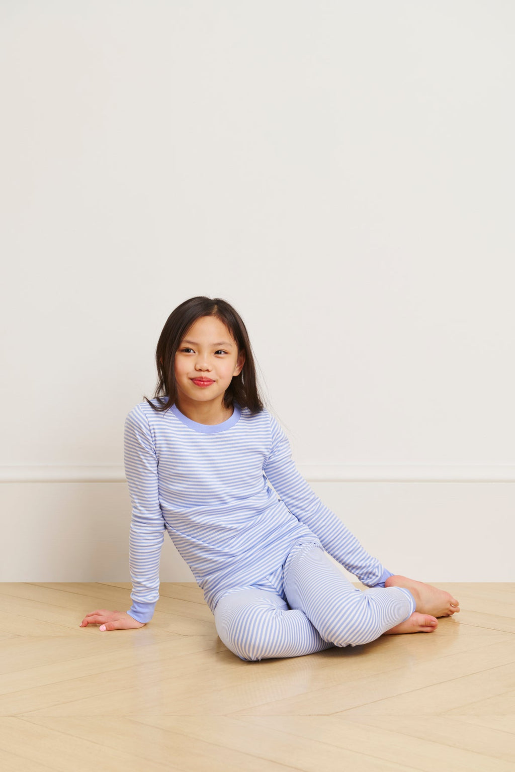 Kids Long-Long Set in Hydrangea - Main Image 1