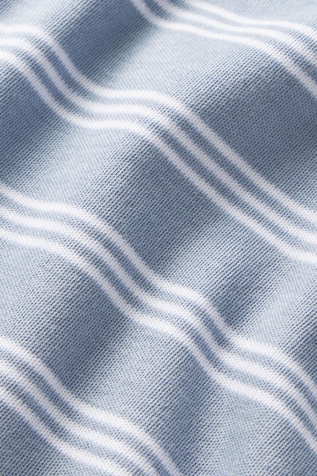 Pima Long-Long Set in Dusty Blue Stripe - Main Image 4