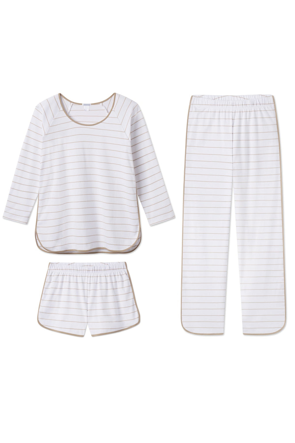 Pima Long Sleeve Bundle in Driftwood Stripe - Featured Image 4