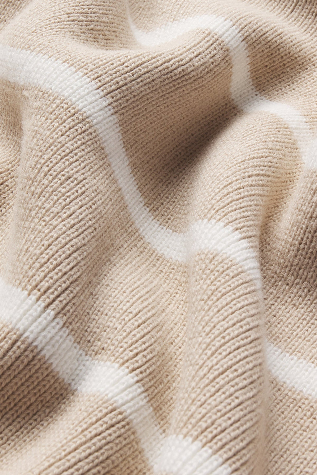 Madeline Cotton Sweater in Driftwood Ivory Stripe - Main Image 5