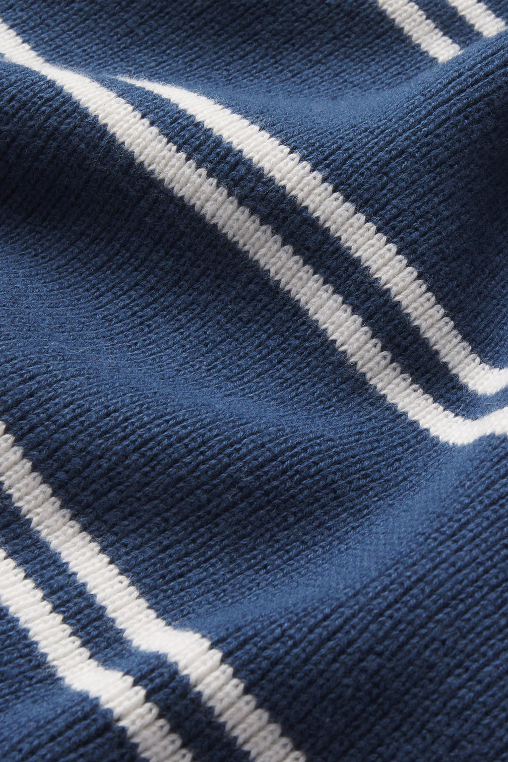 Nora Cotton Cardigan in Navy Ivory Stripe - Main Image 4