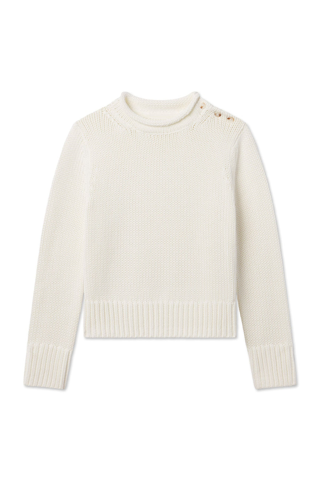 Jane Cotton Sweater in Ivory - Featured Image 5