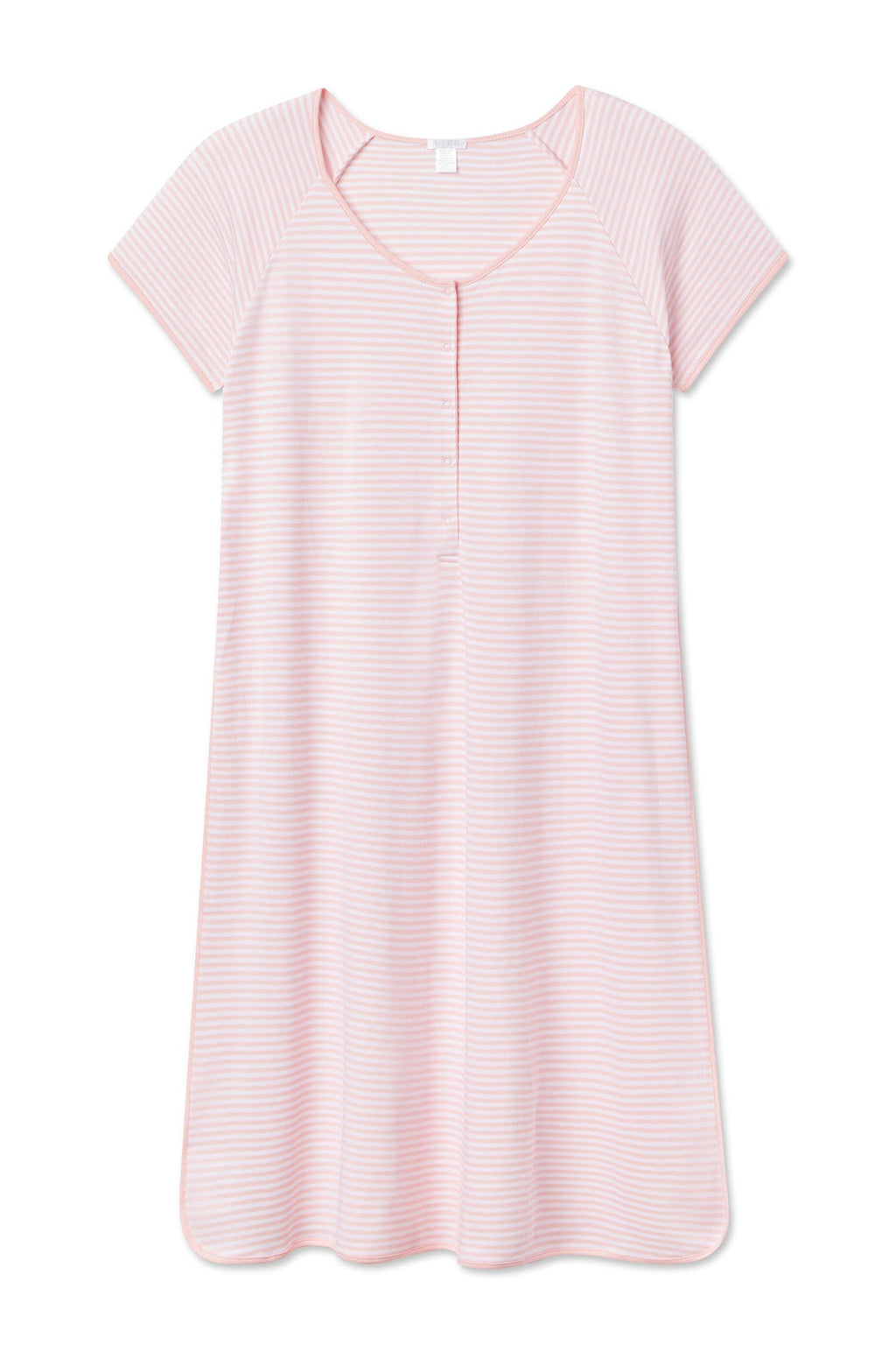 Pima Maternity Nightgown in English Rose Stripe - Featured Image 4