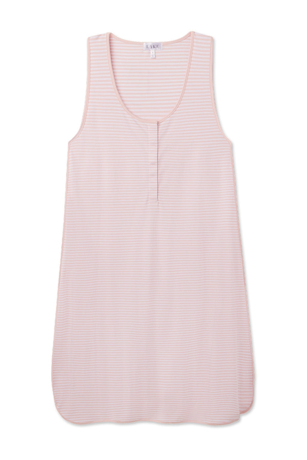 Pima Maternity Tank Gown in English Rose Stripe - Featured Image 0