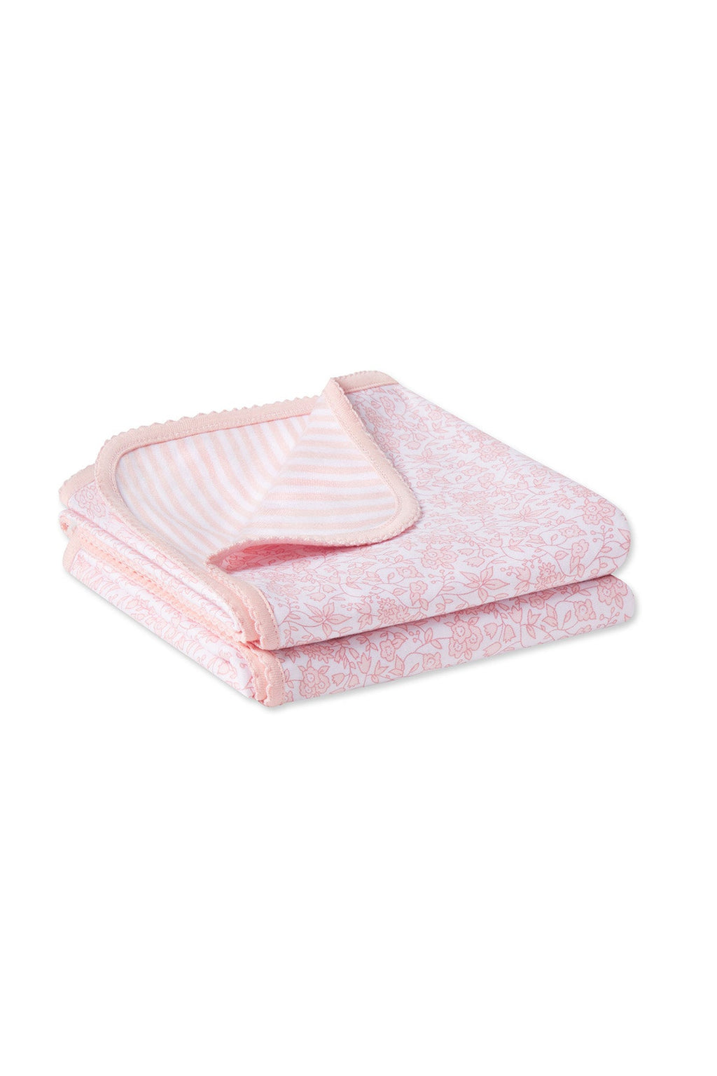 Reversible Baby Blanket in English Rose Multi - Featured Image 2