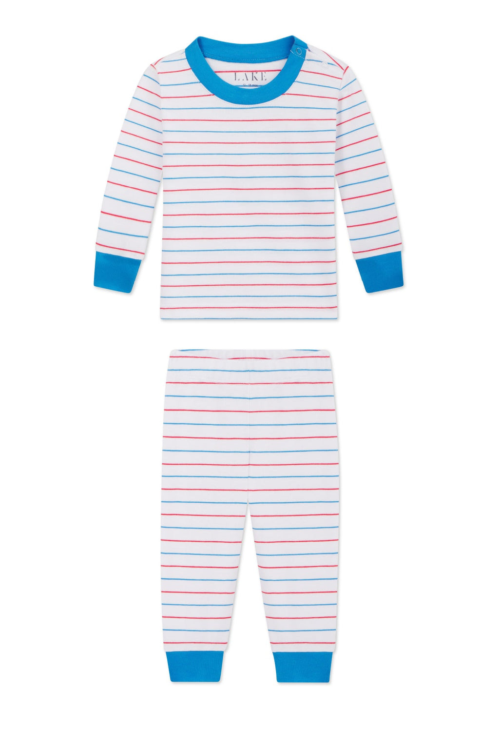 Baby Long-Long Set in Ultramarine Nautical Stripe - Featured Image 0