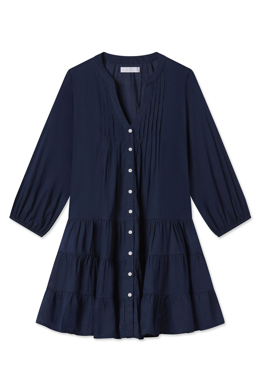 Eloise Tiered Dress in Deep Navy - Featured Image 3