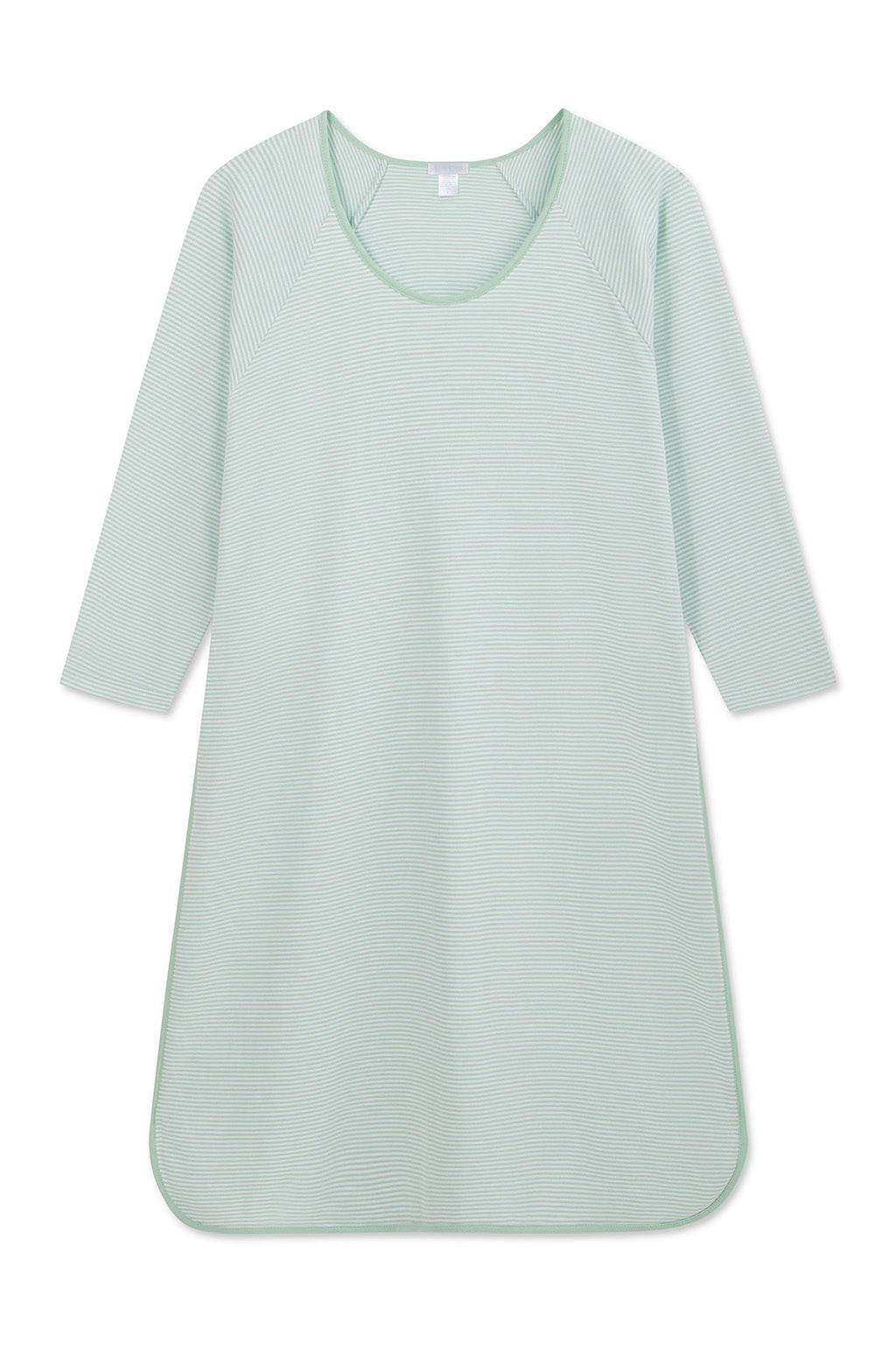Pima Long Sleeve Nightgown in Parisian Green - Featured Image 4