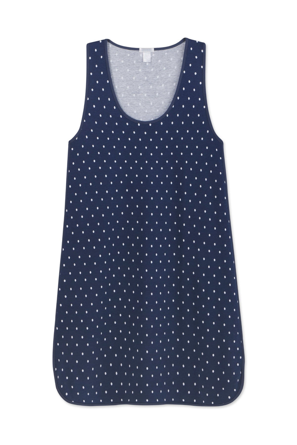 Pima Tank Gown in Navy Dot - Featured Image 4