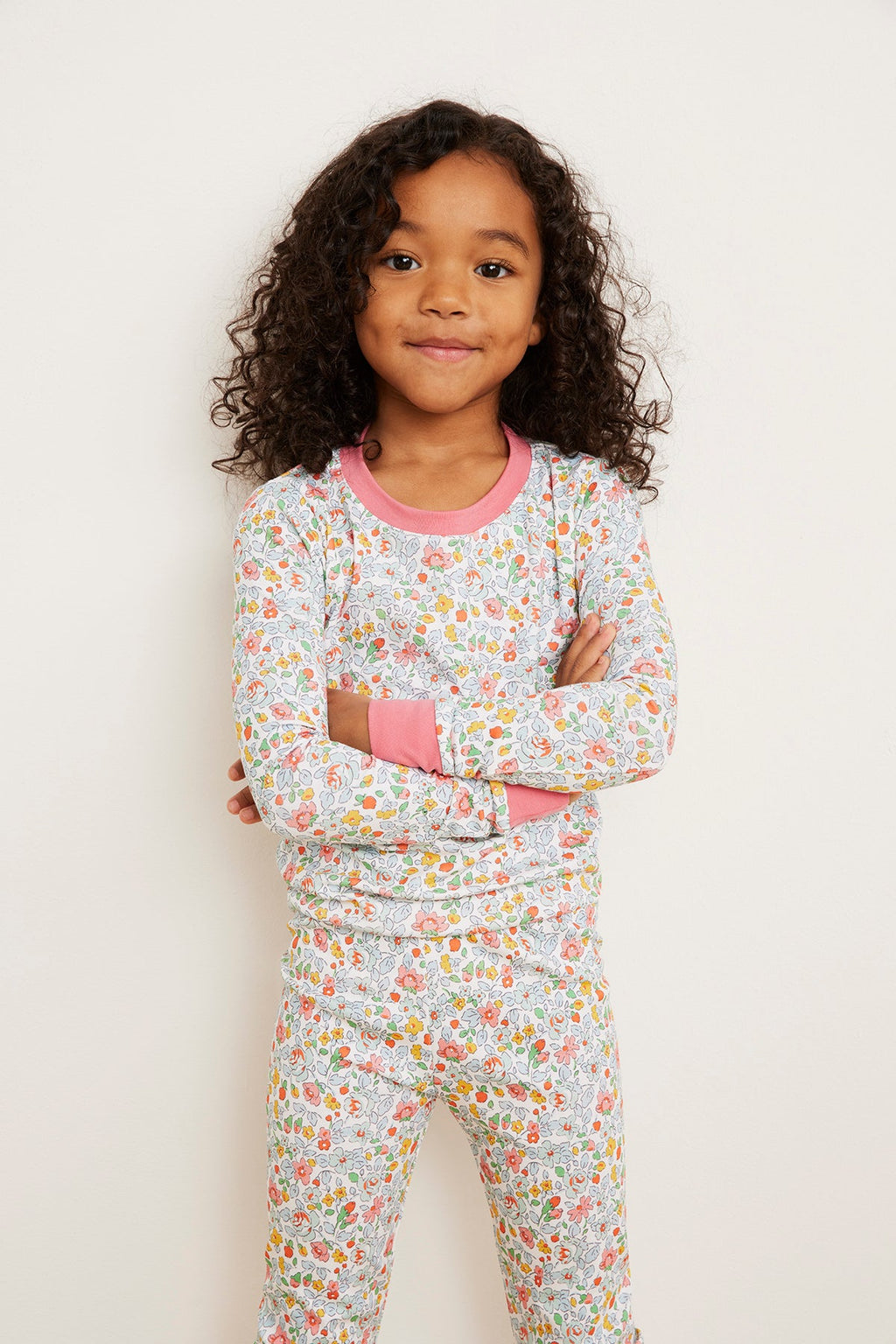 Kids Long-Long Set in Elizabeth Floral - Main Image 2