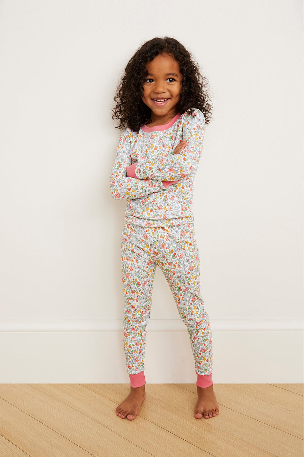 Kids Long-Long Set in Elizabeth Floral - Main Image 1