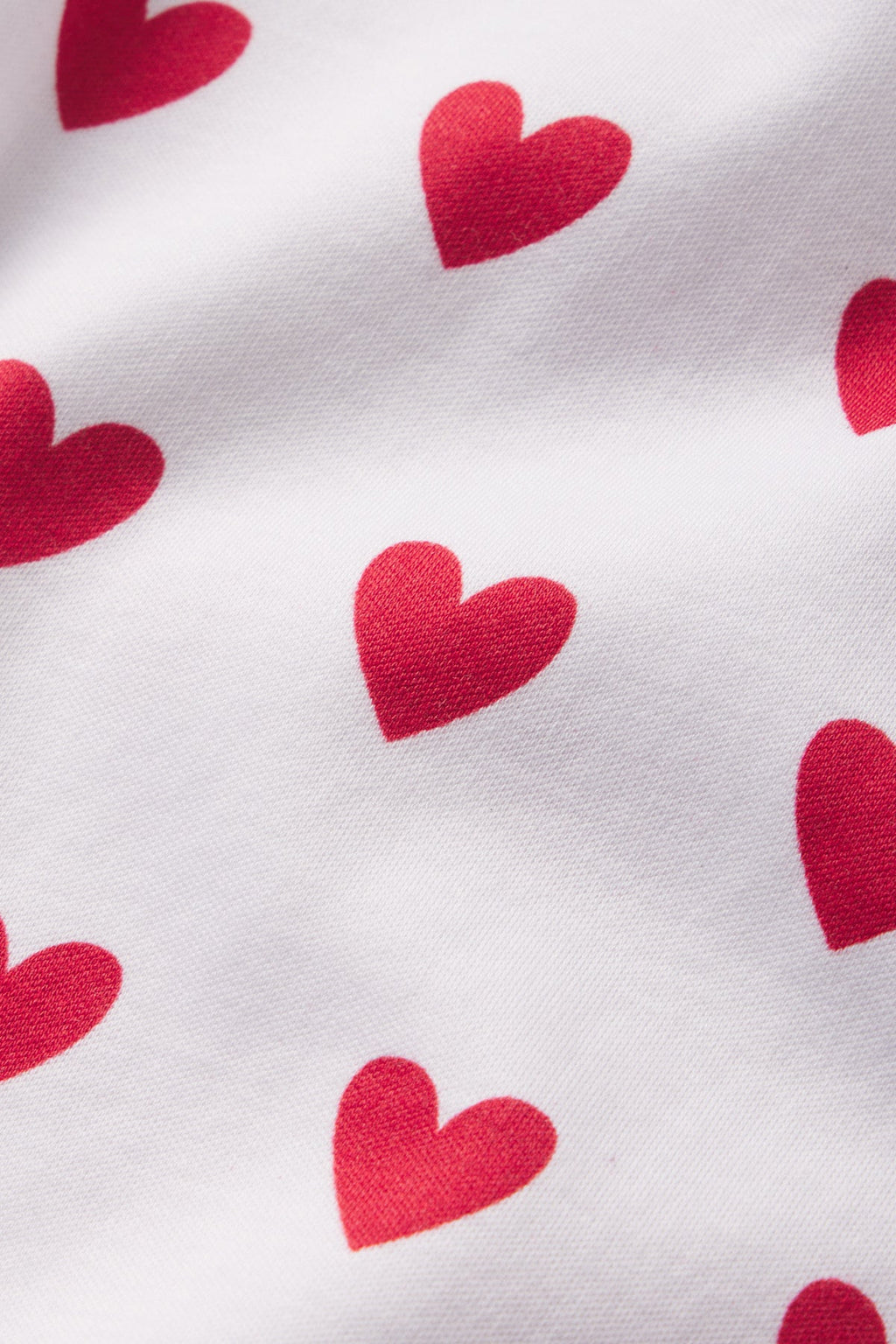 Pima Crew Long-Long Set in Classic Red Heart - Main Image 5
