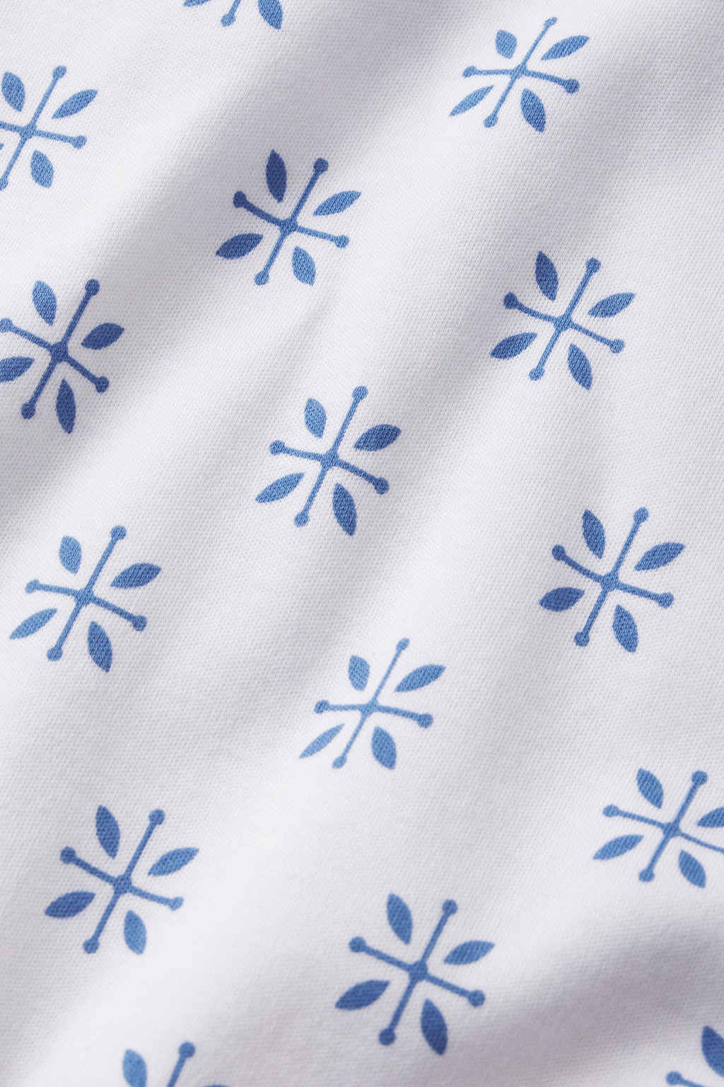 Pima Crew Long-Short Set in Seaport Moroccan Blockprint - Main Image 4