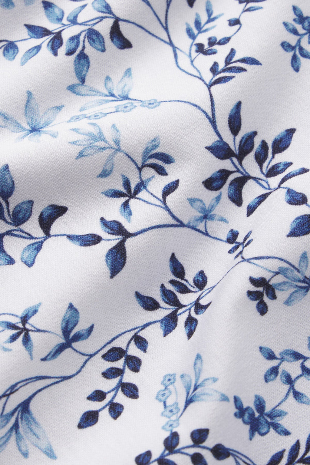Pima Ruffle Pants Set in Serene Blue Botanical Vines - Main Image 5