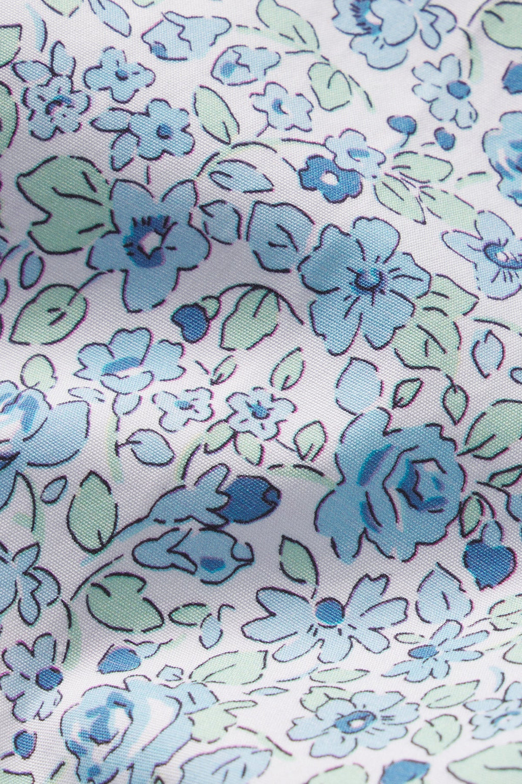 Poplin Chloe Pajama Set in Morning Blue Elizabeth Floral - Main Image 5