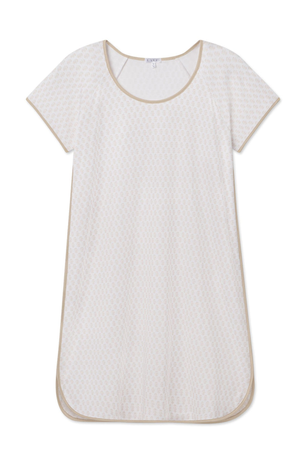 Pima Nightgown in Sandstone Blockprint - Featured Image 4