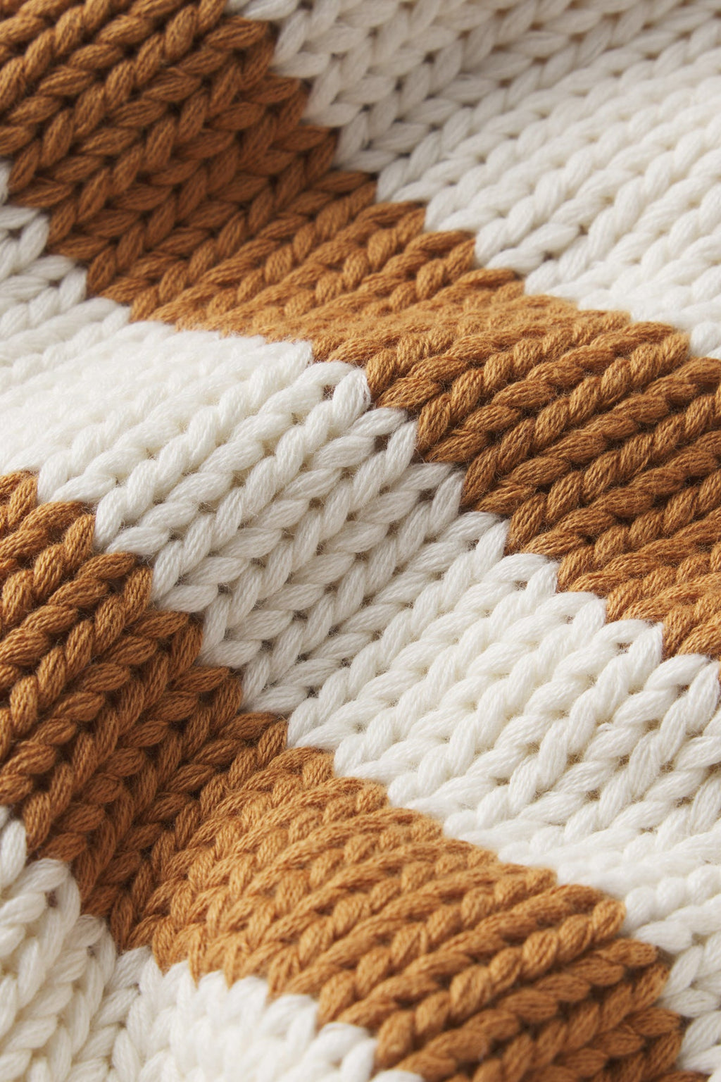 Jane Cotton Sweater in Cognac Double Stripe - Main Image 5