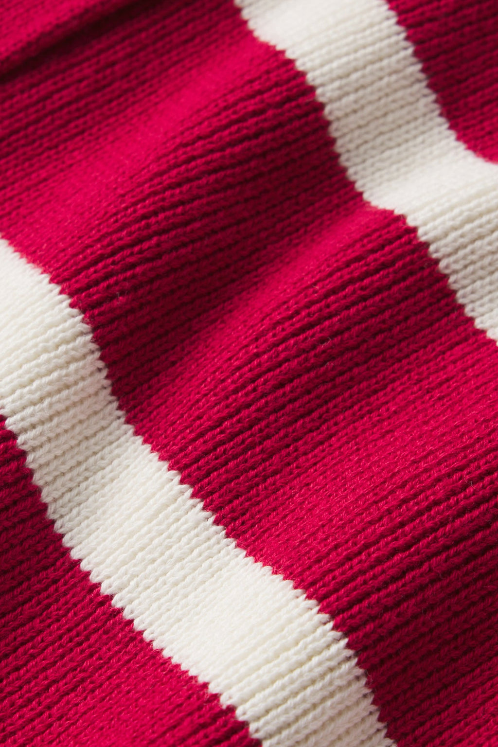 Nora Cardigan in Ivory Crimson Inverse Stripe - Main Image 6