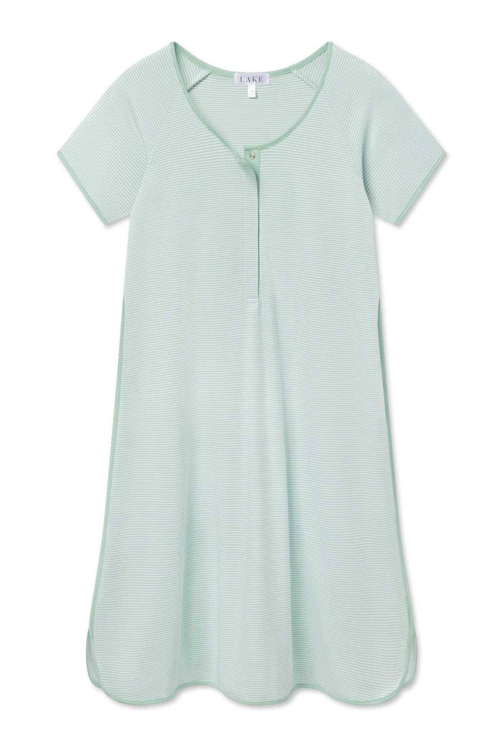 Pima Maternity Nightgown in Parisian Green - Featured Image 4