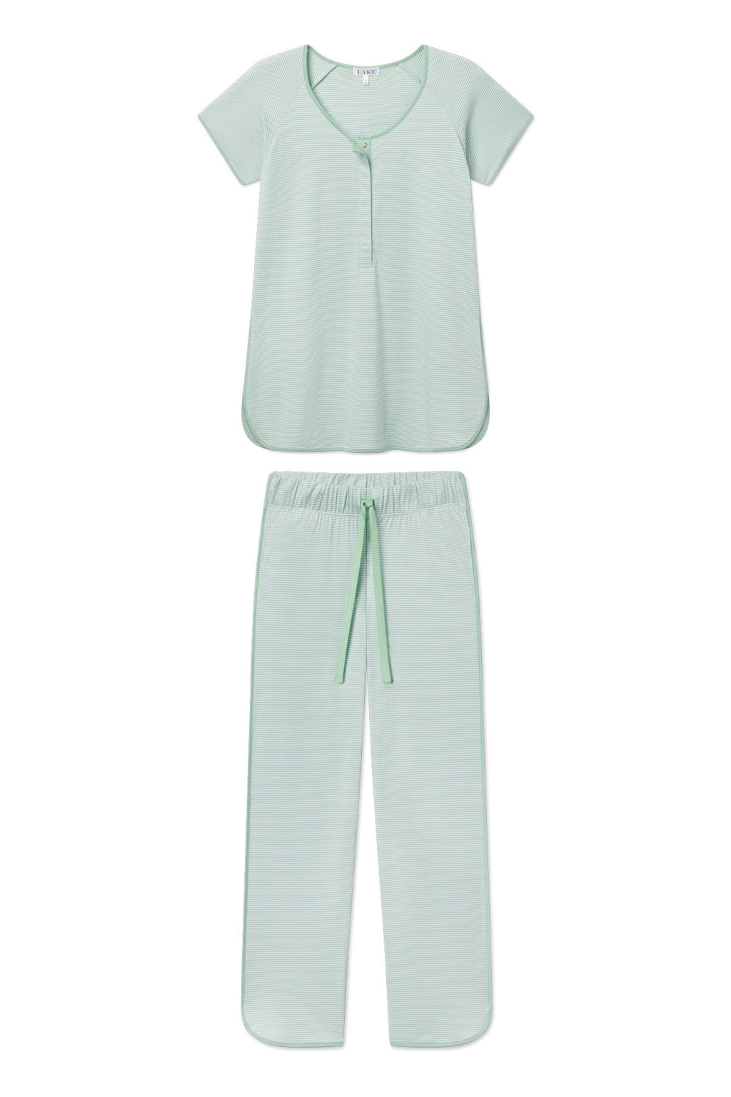 Pima Maternity Short-Long Set in Parisian Green - Featured Image 3
