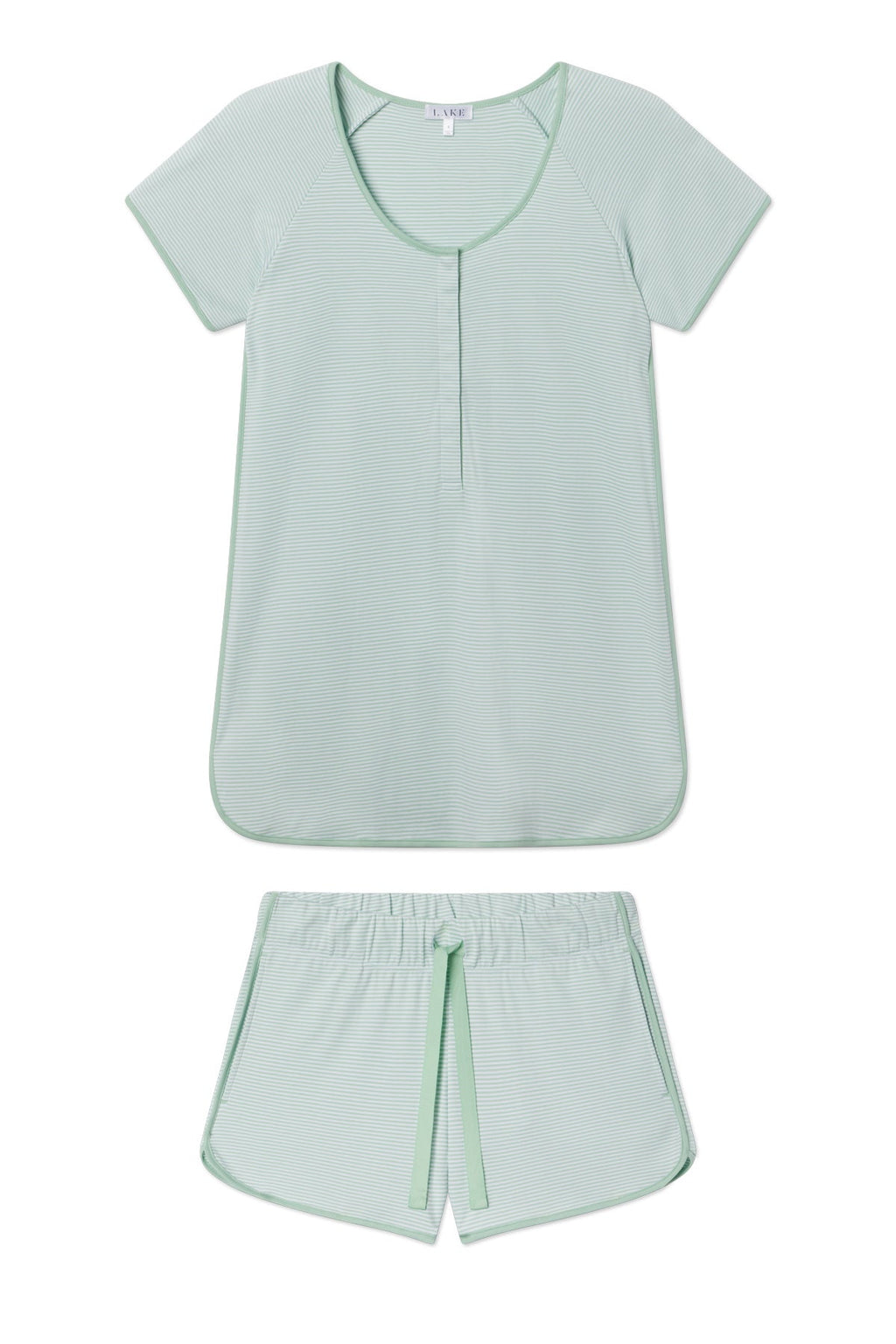 Pima Maternity Shorts Set in Parisian Green - Featured Image 4