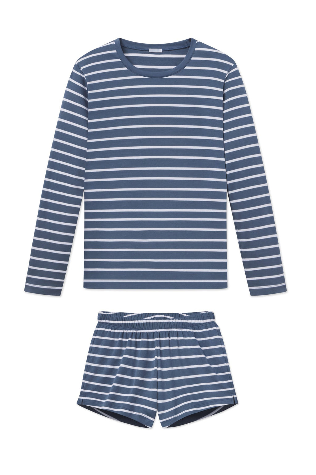 Pima Crew Long-Short Set in Sea Depth Anchor Stripe - Featured Image 8