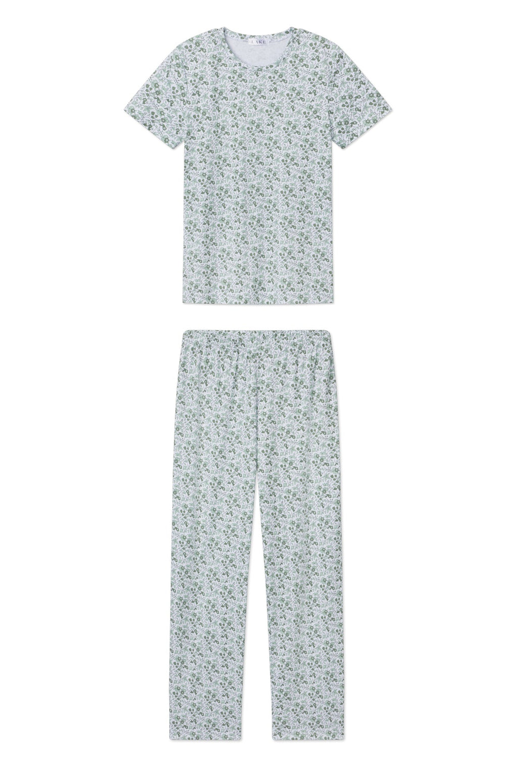 Pima Crew Short-Long Set in Topiary Garden Floral - Featured Image 5