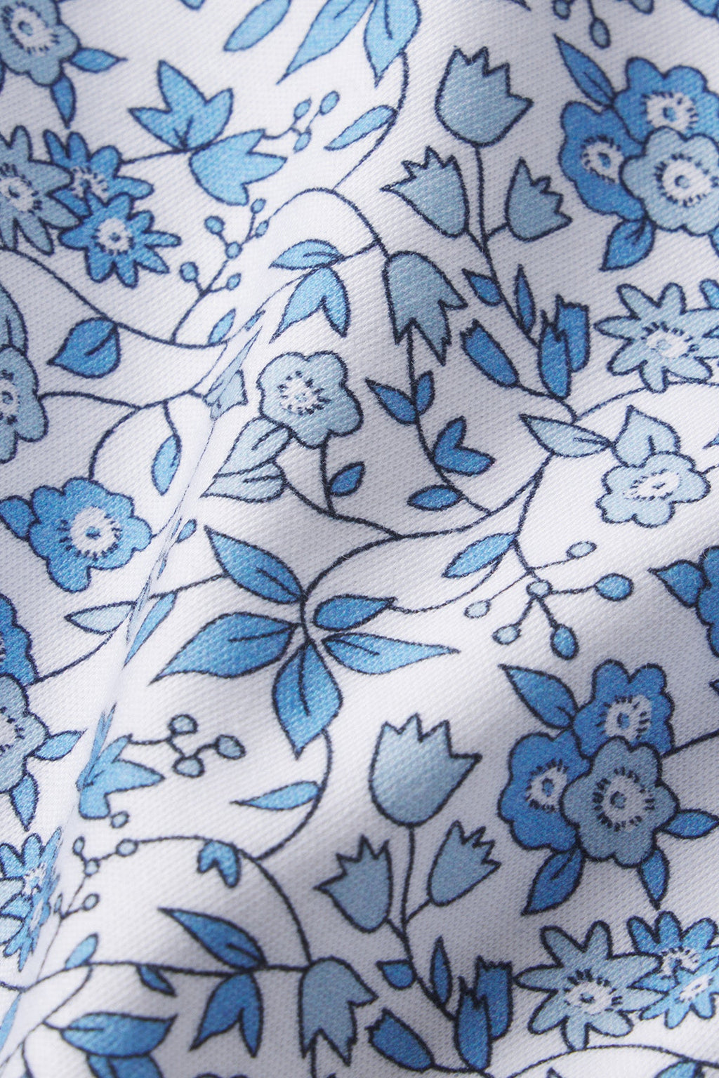 Pima Maternity Short-Long Set in Delft Blue Garden Floral - Main Image 4