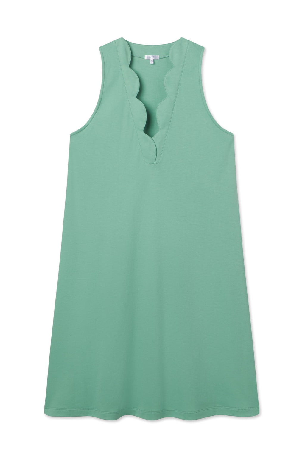 Pima Scallop Tank Gown in Meadow - Featured Image 3