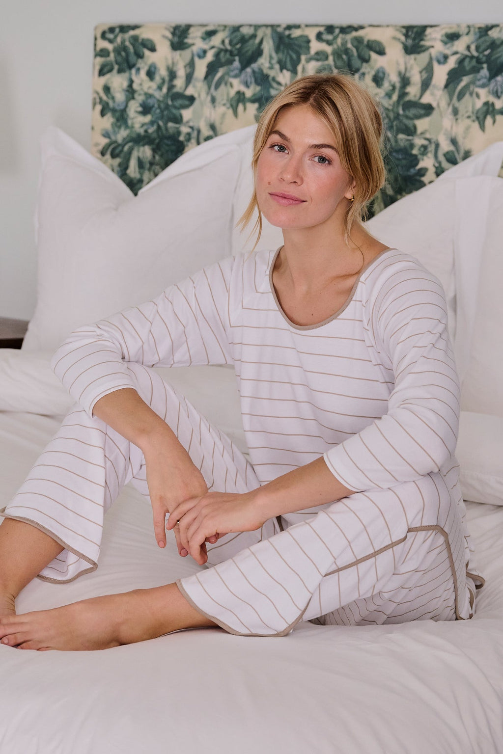 Pima Long Sleeve Bundle in Driftwood Stripe - Main Image 3