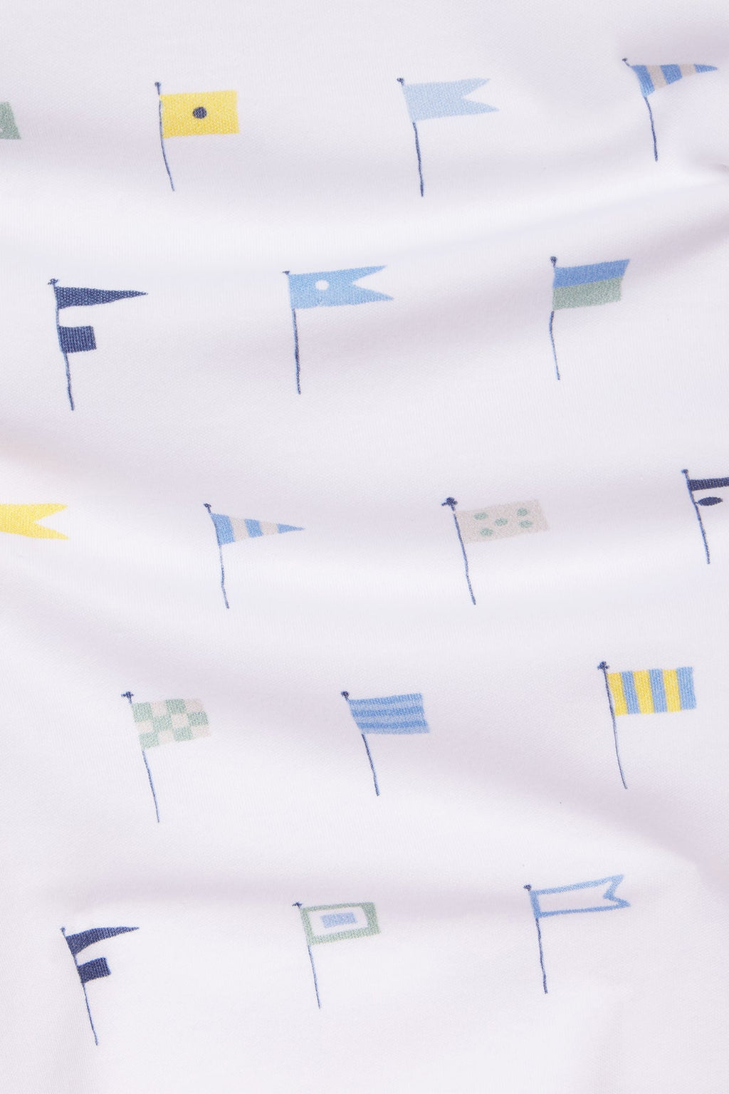 Kids Long-Long Set in Baltic Blue Nautical Flags - Main Image 3