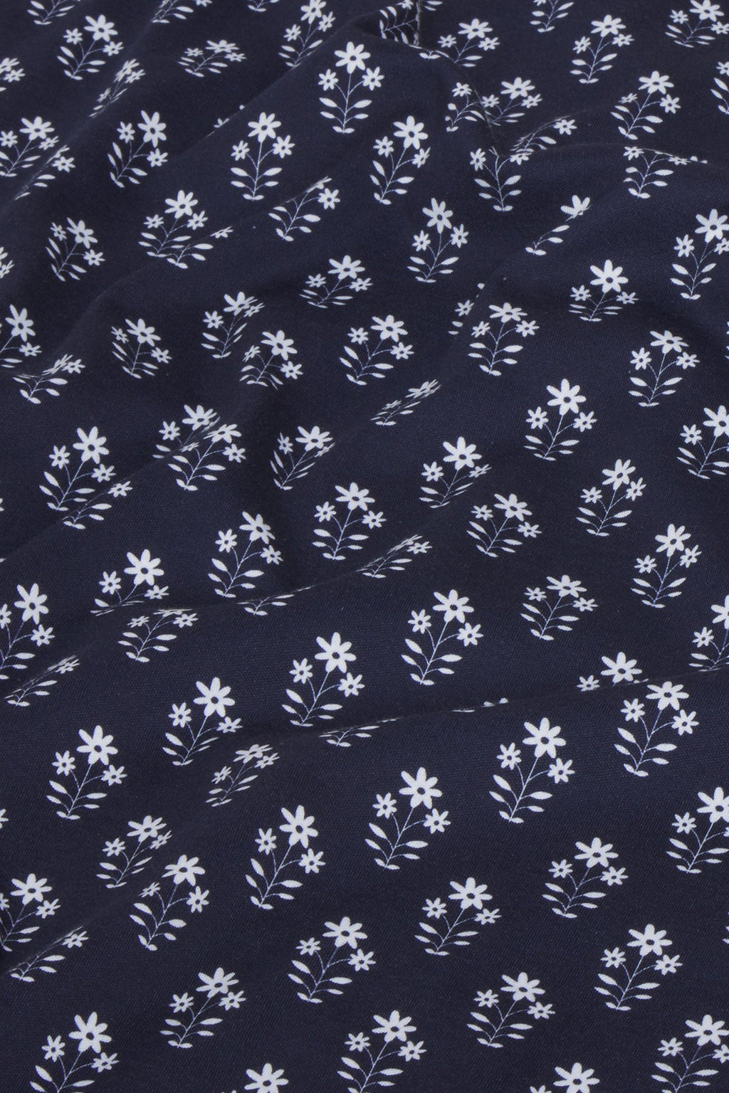 Pima Short Robe in English Navy Posy - Main Image 5