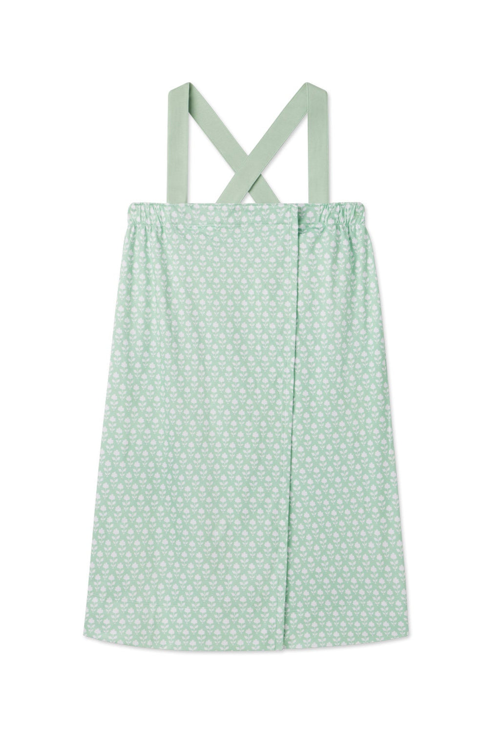 Pima After Bath Wrap in Parisian Green Bloom - Featured Image 5