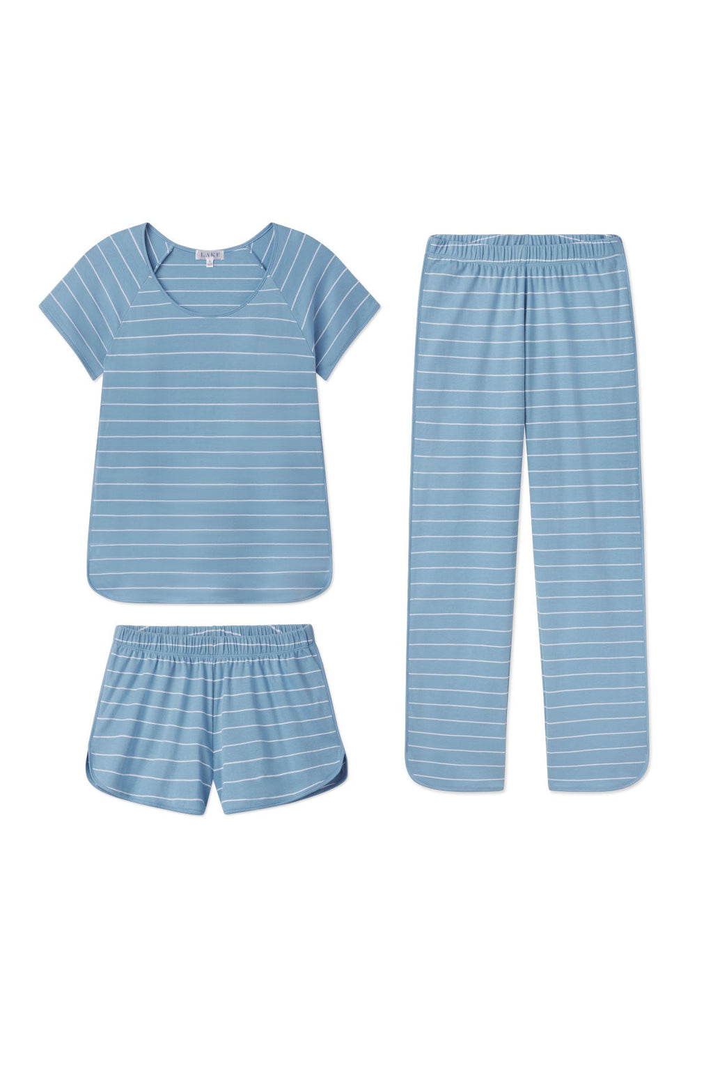 Pima Bundle in Serene Blue Boating Stripe - Featured Image 3