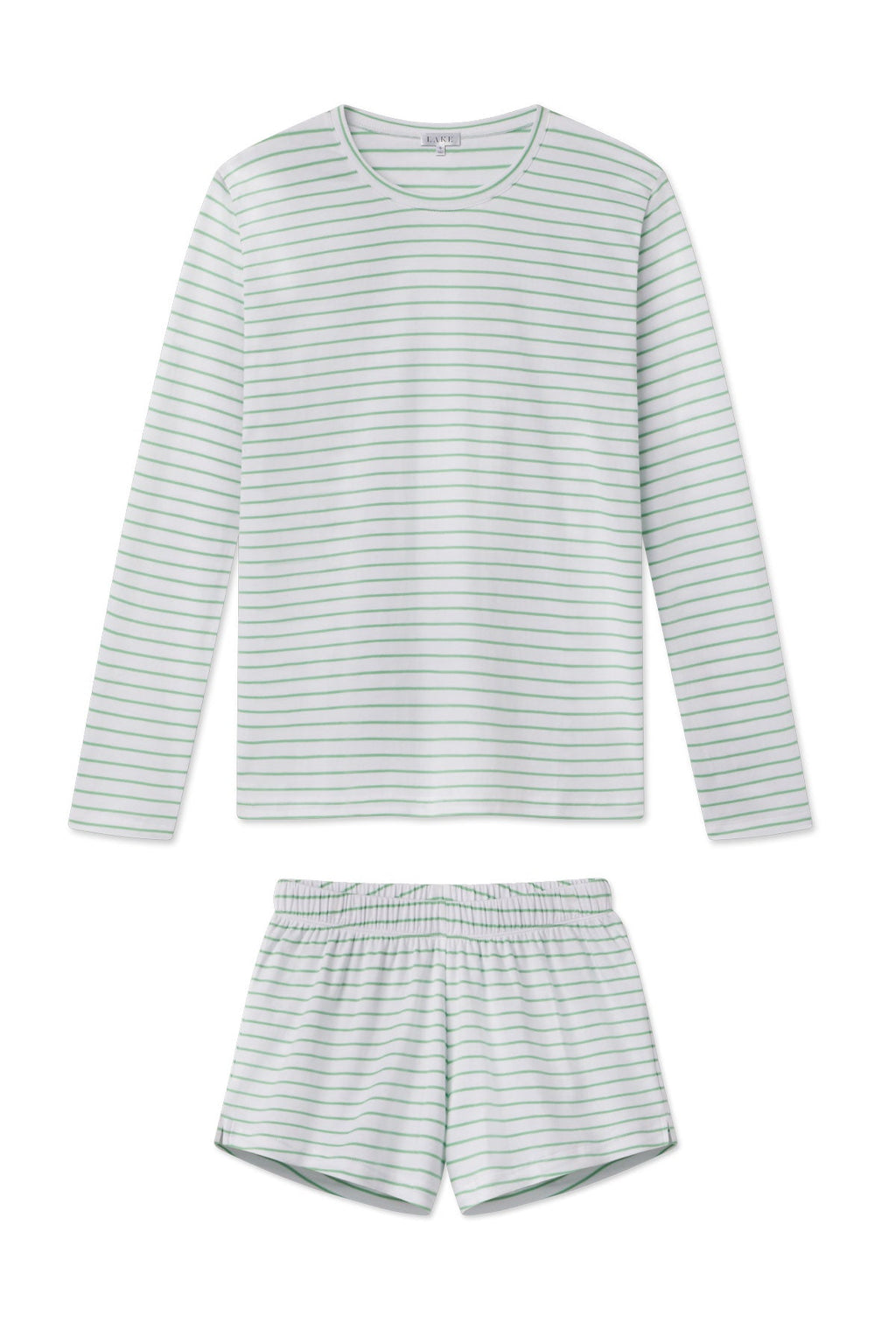 Pima Crew Long-Short Set in Clover Leaf Rowing Stripe - Featured Image 4