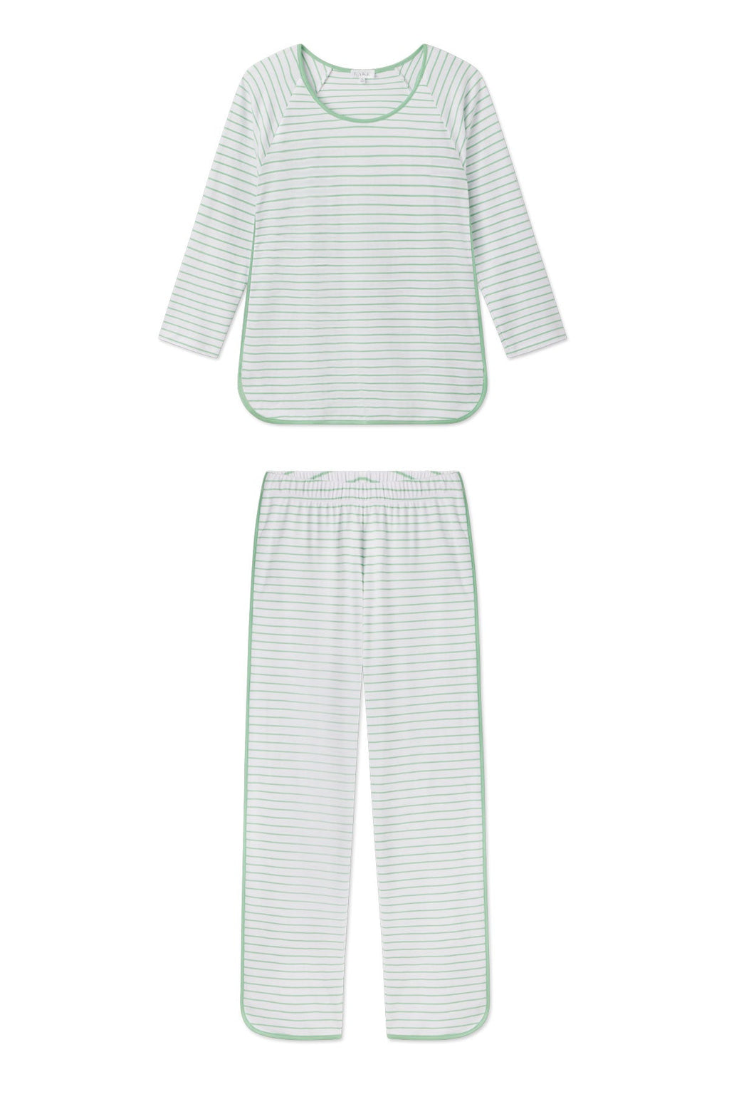 Pima Long-Long Set in Clover Leaf Rowing Stripe - Featured Image 4