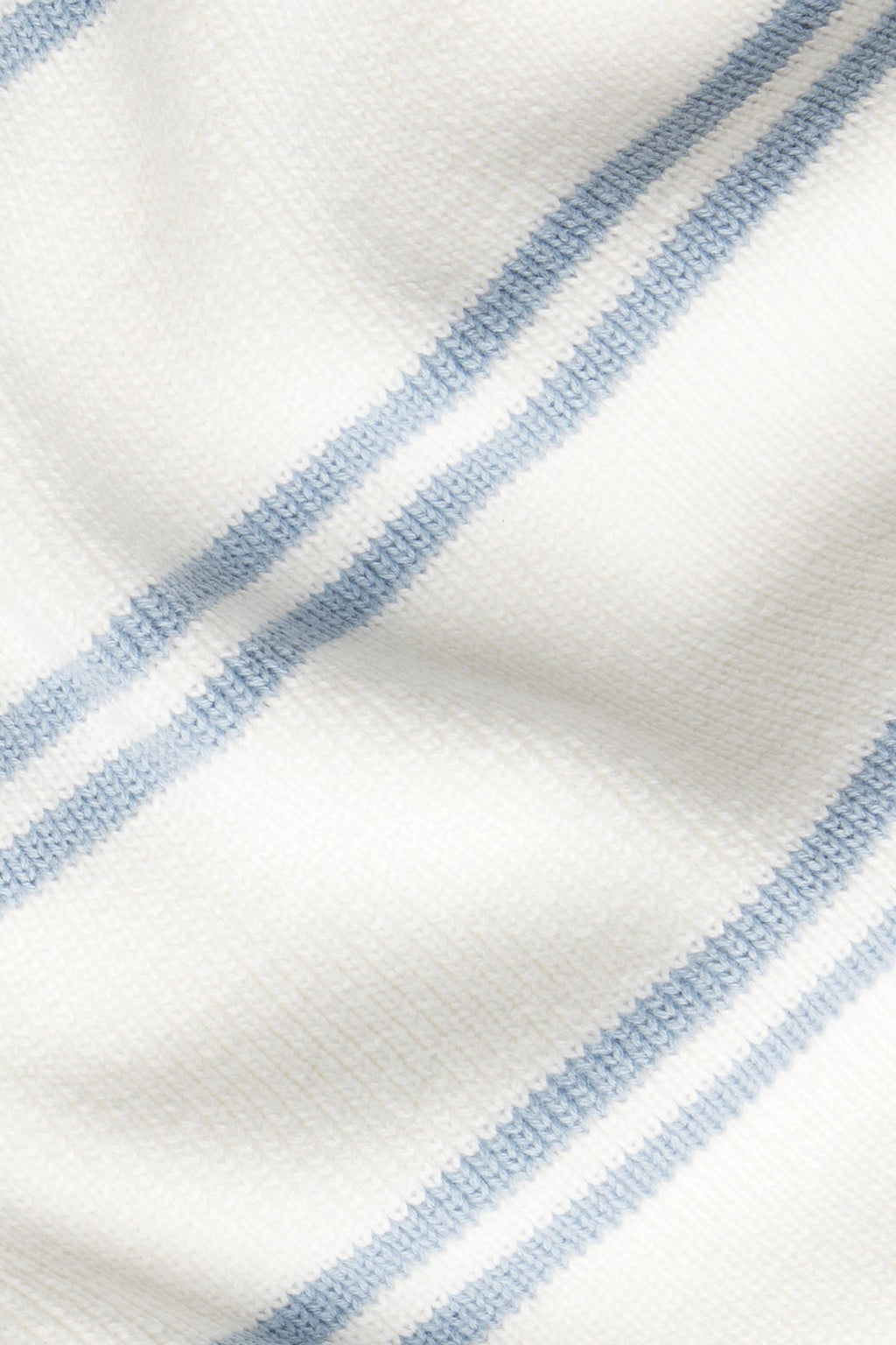 Nora Cotton Cardigan in Ivory Dusty Blue Stripe - Main Image 4