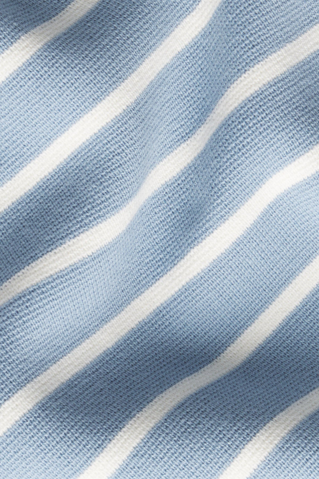 Lydia Cotton Sweater in Dusty Blue Ivory Stripe - Main Image 4