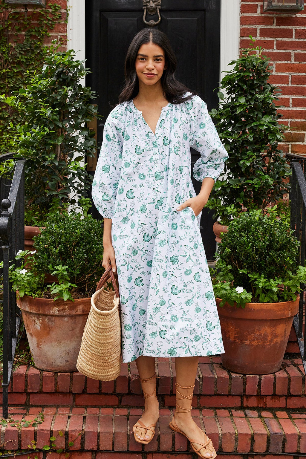 Brunch Dress in Meadow Vines - Main Image 4