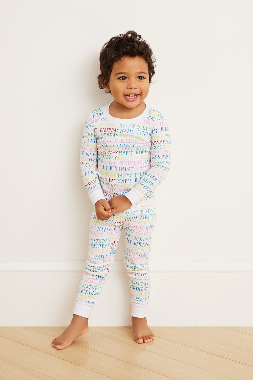Kids Long-Long Set in Happy Birthday - Main Image 2