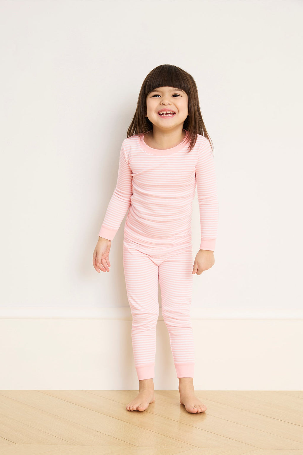 Kids Long-Long Set in English Rose Stripe - Main Image 5