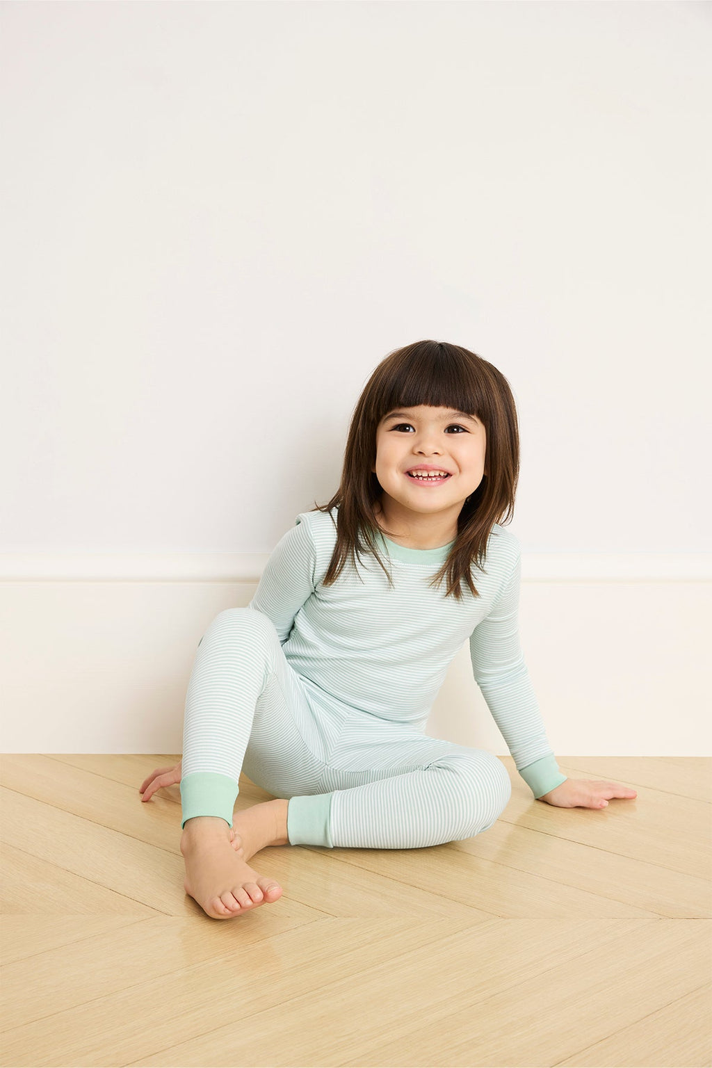 Kids Long-Long Set in Parisian Green - Main Image 2