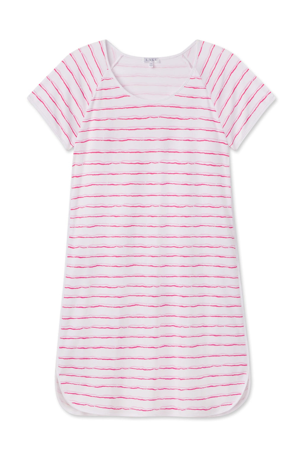 Pima Nightgown in Resort Pink Duet Stripe - Featured Image 3