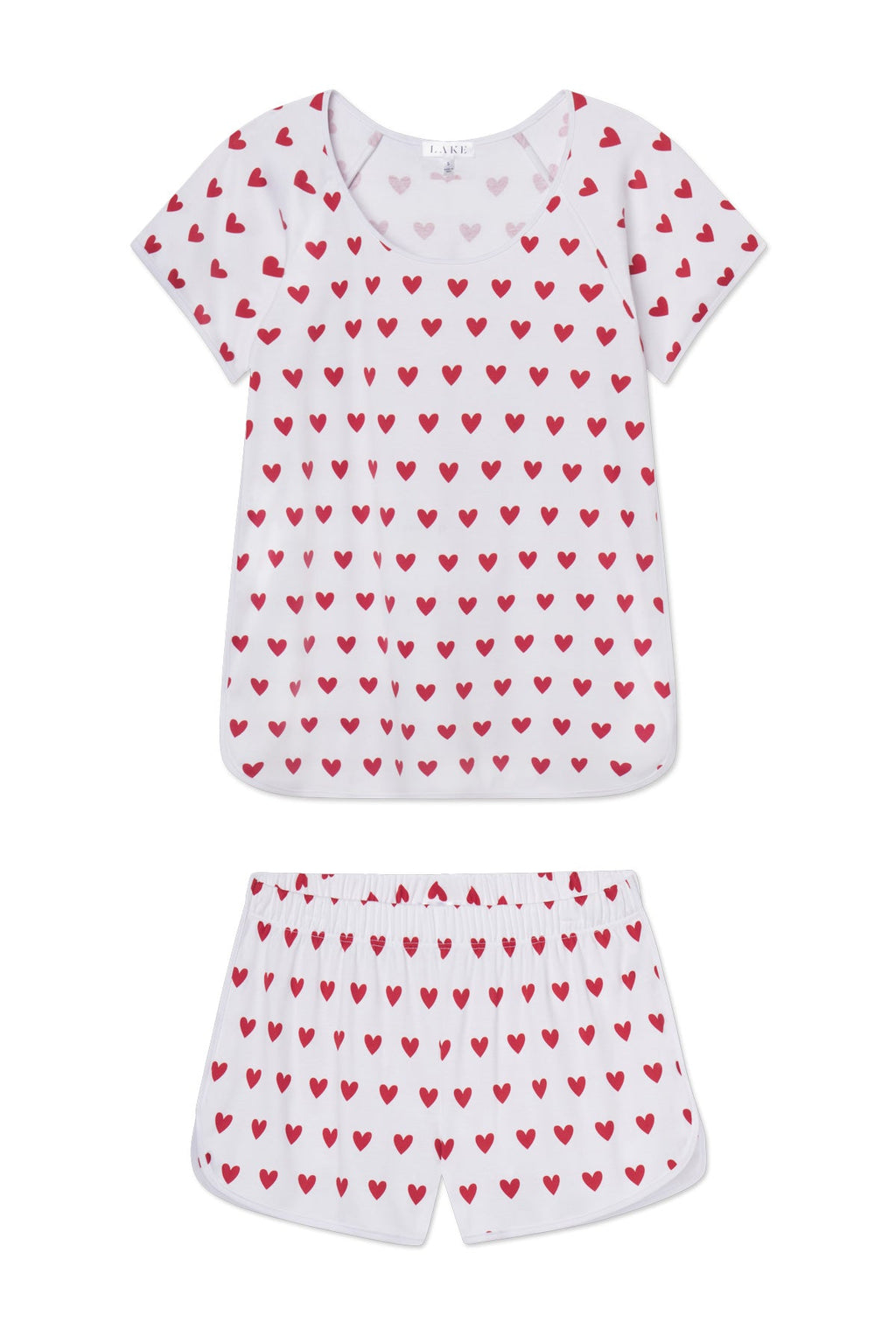 Pima Shorts Set in Classic Red Heart - Featured Image 5