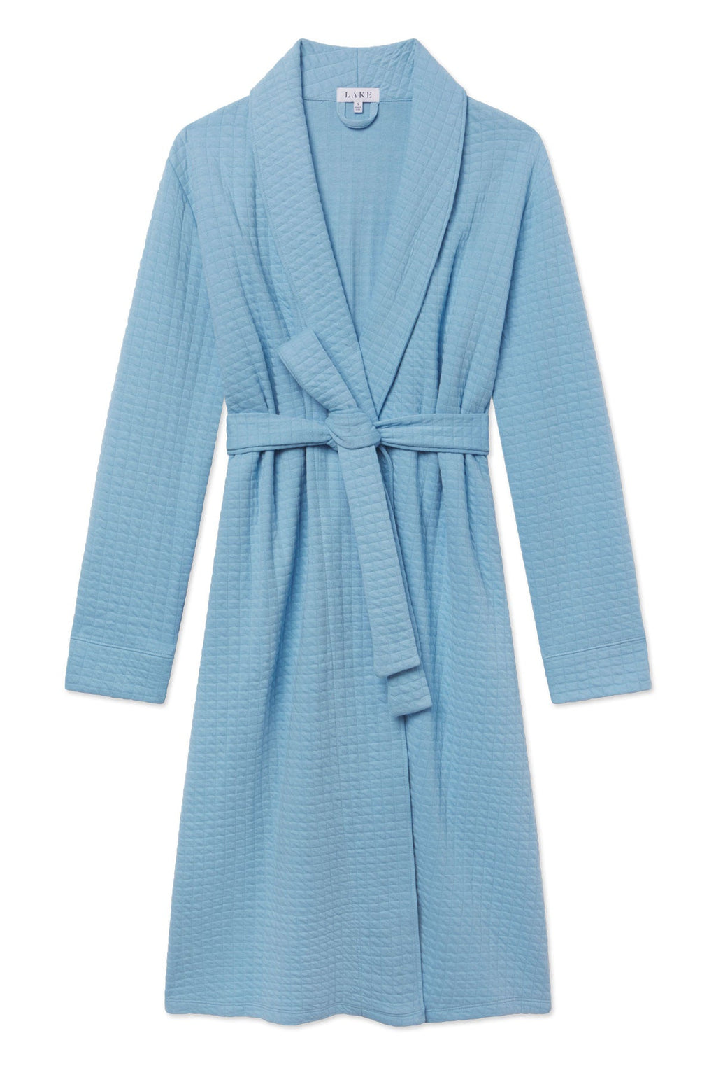 Jacquard Spa Robe in Serene Blue - Featured Image 5