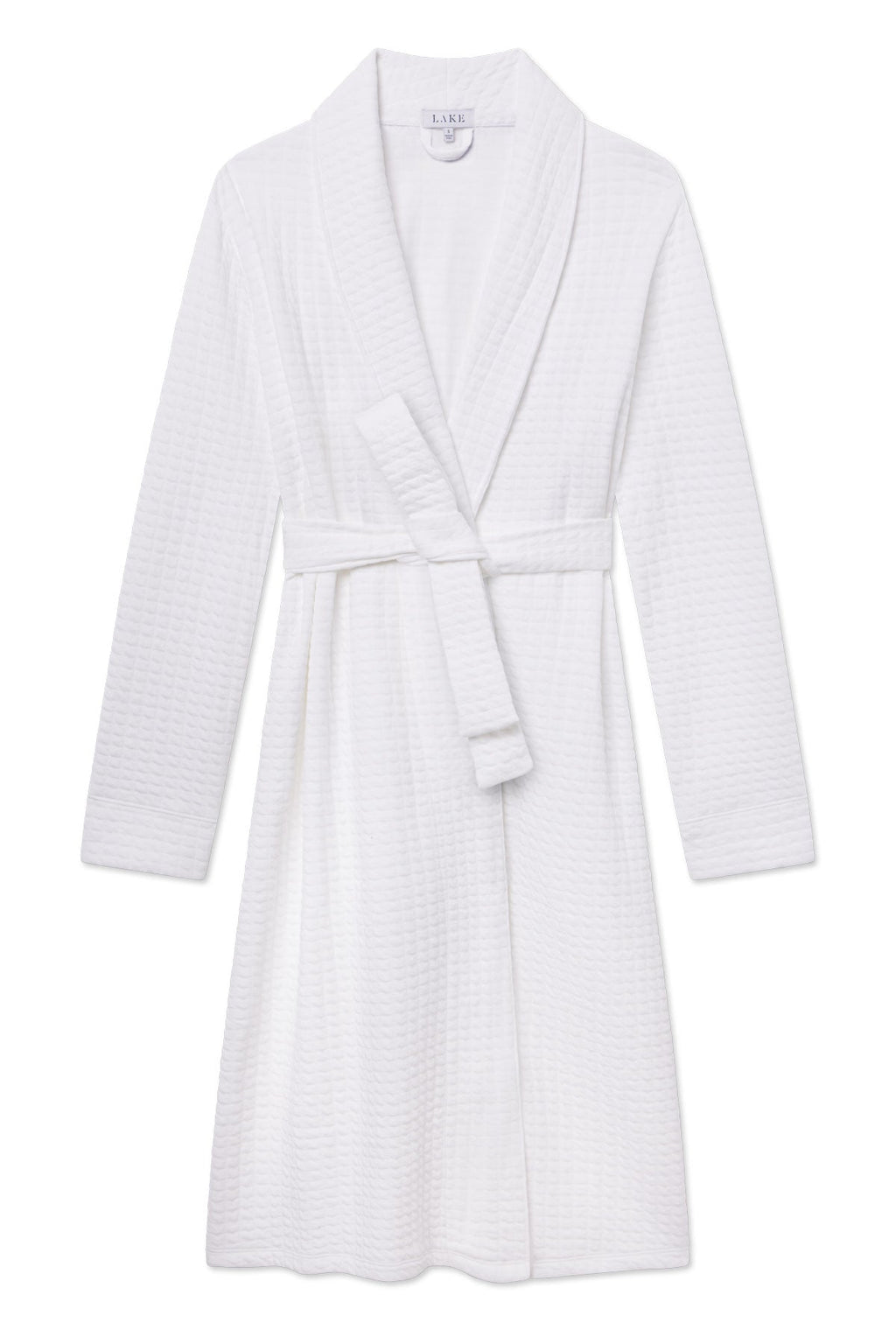 Jacquard Spa Robe in White - Featured Image 5