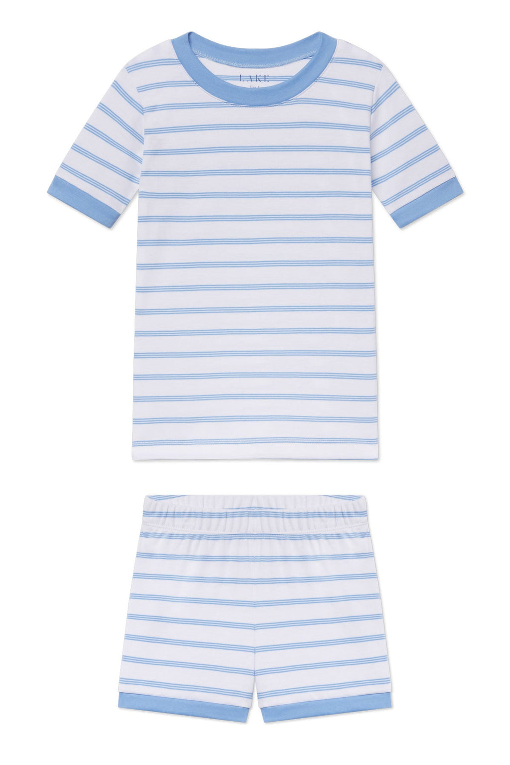 Kids Shorts Set in Baltic Blue Triple Stripe - Featured Image 3